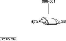 Bosal SYS27739 - Sistem de esapament aaoparts.ro