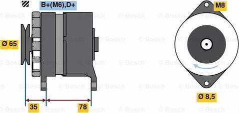 BOSCH 9 120 080 169 - Generator / Alternator aaoparts.ro