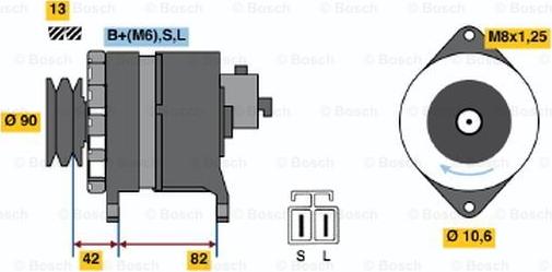 BOSCH 9 120 335 001 - Generator / Alternator aaoparts.ro