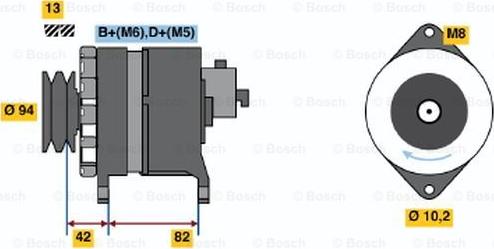 BOSCH 6 033 GB5 007 - Generator / Alternator aaoparts.ro