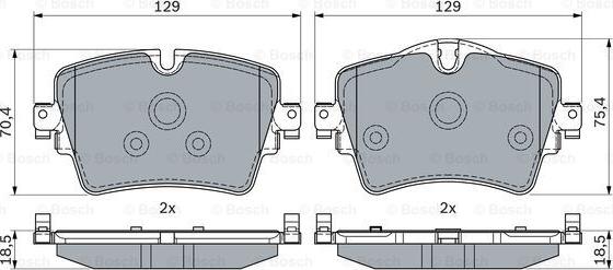 BOSCH 0 986 494 940 - Set placute frana,frana disc aaoparts.ro