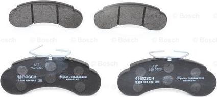 BOSCH 0 986 494 942 - Set placute frana,frana disc aaoparts.ro