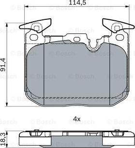 BOSCH 0 986 494 947 - Set placute frana,frana disc aaoparts.ro