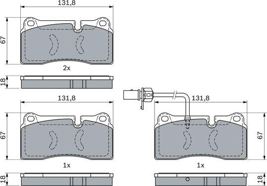 BOSCH 0 986 494 956 - Set placute frana,frana disc aaoparts.ro