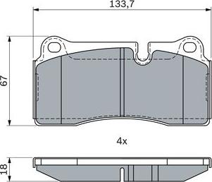 BOSCH 0 986 494 957 - Set placute frana,frana disc aaoparts.ro