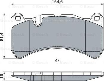 BOSCH 0 986 494 965 - Set placute frana,frana disc aaoparts.ro