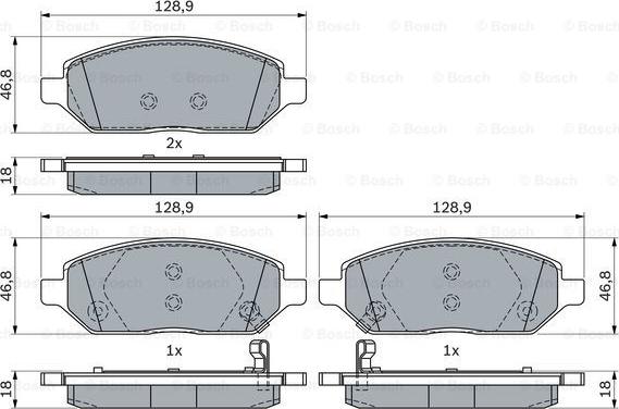 BOSCH 0 986 494 906 - Set placute frana,frana disc aaoparts.ro