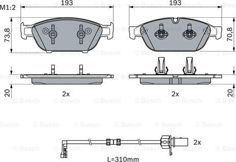 BOSCH 0 986 494 986 - Set placute frana,frana disc aaoparts.ro