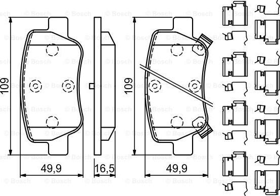 BOSCH 0 986 494 933 - Set placute frana,frana disc aaoparts.ro