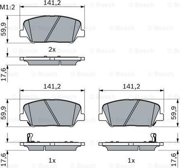 BOSCH 0 986 494 979 - Set placute frana,frana disc aaoparts.ro