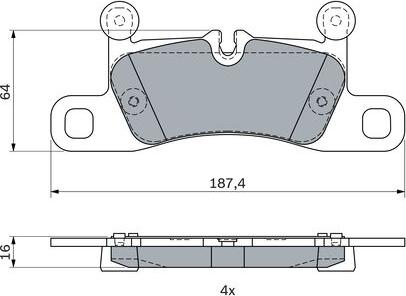 BOSCH 0 986 494 977 - Set placute frana,frana disc aaoparts.ro