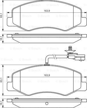 BOSCH 0 986 494 499 - Set placute frana,frana disc aaoparts.ro