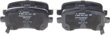 BOSCH 0 986 494 496 - Set placute frana,frana disc aaoparts.ro