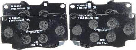 BOSCH 0 986 494 497 - Set placute frana,frana disc aaoparts.ro