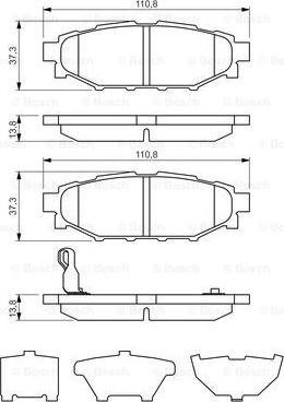 BOSCH 0 986 494 444 - Set placute frana,frana disc aaoparts.ro