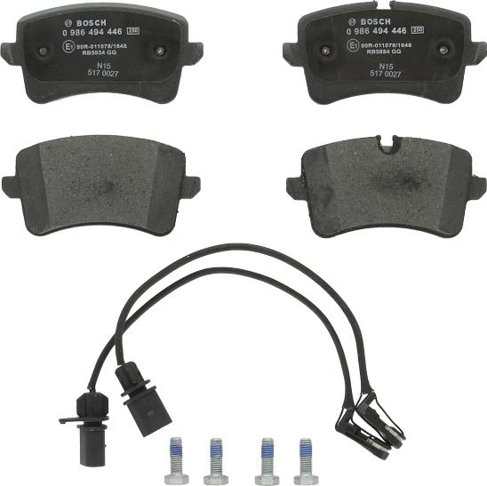 BOSCH 0 986 494 446 - Set placute frana,frana disc aaoparts.ro