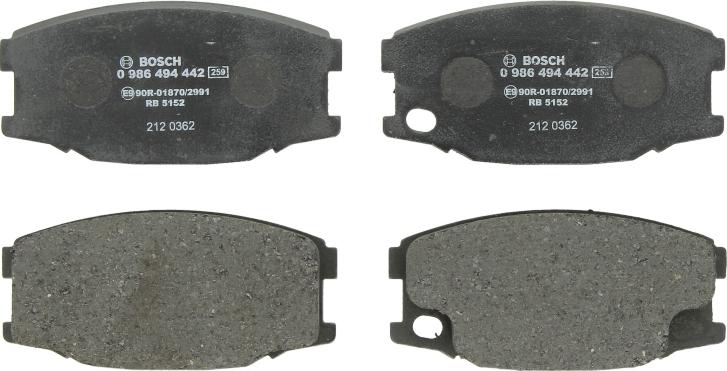 BOSCH 0 986 494 442 - Set placute frana,frana disc aaoparts.ro