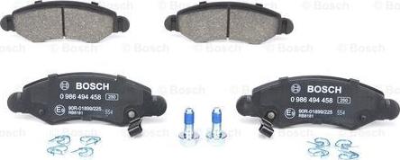 BOSCH 0 986 494 458 - Set placute frana,frana disc aaoparts.ro