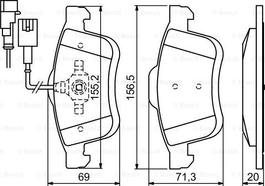 BOSCH 0 986 494 453 - Set placute frana,frana disc aaoparts.ro