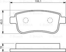 BOSCH 0 986 494 452 - Set placute frana,frana disc aaoparts.ro