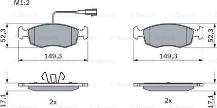 BOSCH 0 986 494 463 - Set placute frana,frana disc aaoparts.ro