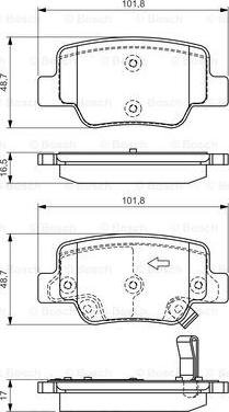 BOSCH 0986494404 - Set placute frana,frana disc aaoparts.ro