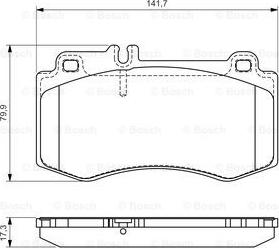 BOSCH 0 986 494 405 - Set placute frana,frana disc aaoparts.ro