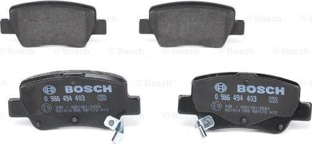 BOSCH 0 986 494 403 - Set placute frana,frana disc aaoparts.ro