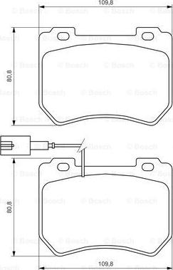 BOSCH 0 986 494 402 - Set placute frana,frana disc aaoparts.ro