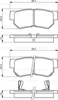 BOSCH 0 986 494 417 - Set placute frana,frana disc aaoparts.ro