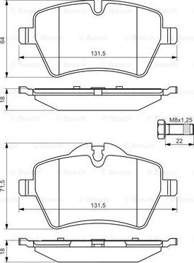 BOSCH 0 986 494 489 - Set placute frana,frana disc aaoparts.ro