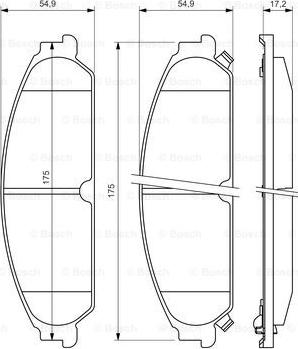 BOSCH 0 986 494 483 - Set placute frana,frana disc aaoparts.ro