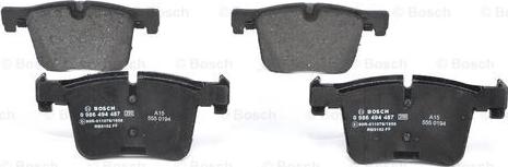 BOSCH 0 986 494 487 - Set placute frana,frana disc aaoparts.ro