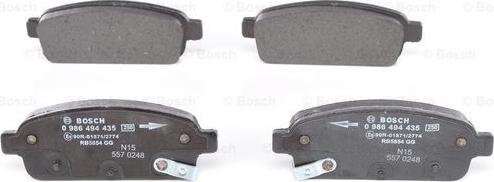 BOSCH 0 986 494 435 - Set placute frana,frana disc aaoparts.ro