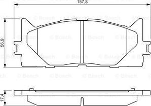 BOSCH 0 986 494 430 - Set placute frana,frana disc aaoparts.ro