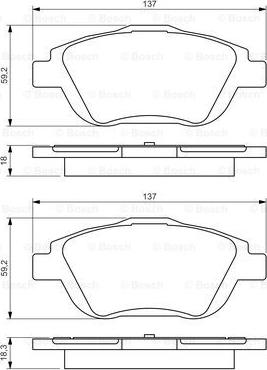 BOSCH 0 986 494 438 - Set placute frana,frana disc aaoparts.ro