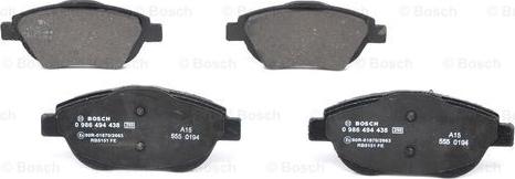 BOSCH 0 986 494 438 - Set placute frana,frana disc aaoparts.ro