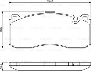 BOSCH 0 986 494 428 - Set placute frana,frana disc aaoparts.ro