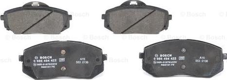 BOSCH 0 986 494 422 - Set placute frana,frana disc aaoparts.ro