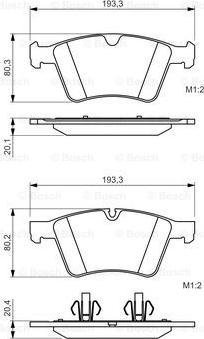 BOSCH 0 986 494 427 - Set placute frana,frana disc aaoparts.ro