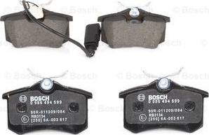 BOSCH 0 986 494 599 - Set placute frana,frana disc aaoparts.ro