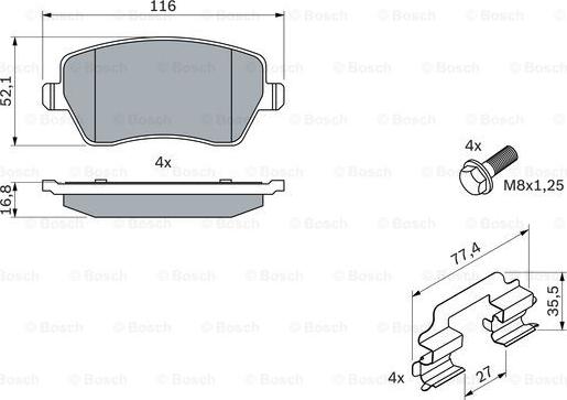 BOSCH 0 986 494 592 - Set placute frana,frana disc aaoparts.ro