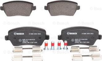 BOSCH 0 986 494 592 - Set placute frana,frana disc aaoparts.ro