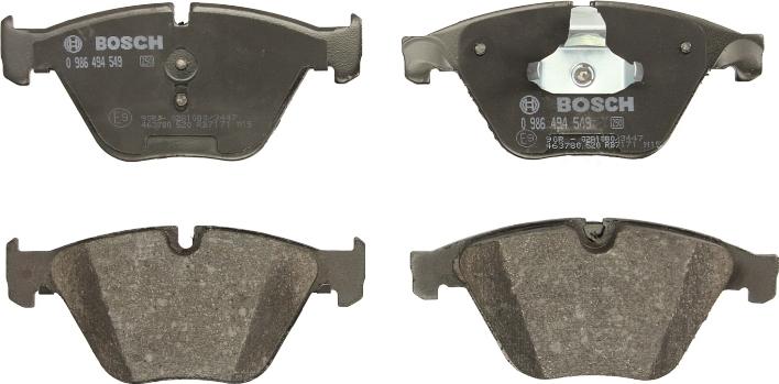 BOSCH 0 986 494 549 - Set placute frana,frana disc aaoparts.ro