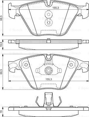 BOSCH 0 986 494 549 - Set placute frana,frana disc aaoparts.ro