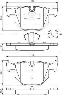 BOSCH 0 986 494 540 - Set placute frana,frana disc aaoparts.ro