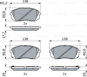 BOSCH 0 986 494 559 - Set placute frana,frana disc aaoparts.ro