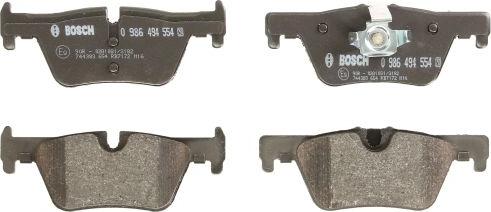 BOSCH 0 986 494 554 - Set placute frana,frana disc aaoparts.ro