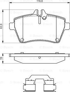 BOSCH 0 986 494 555 - Set placute frana,frana disc aaoparts.ro