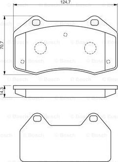 BOSCH 0 986 494 551 - Set placute frana,frana disc aaoparts.ro